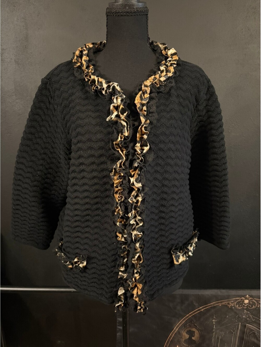 Chico's Cardigan, 100% Cotton, Size 3
